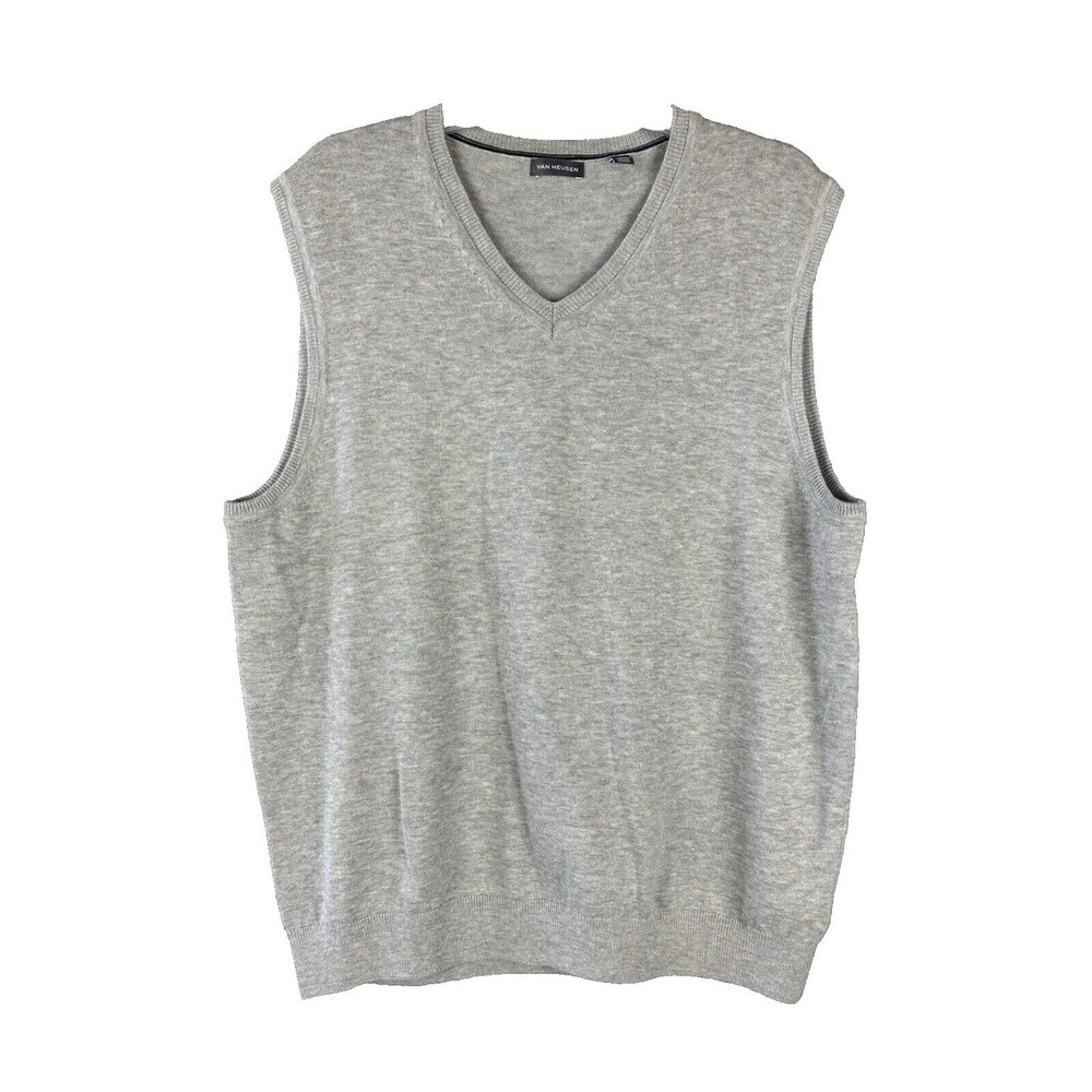 Van Heusen men’s sweater vest, size Large gray
